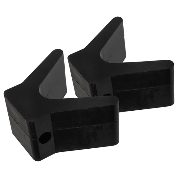 WORGEOUS 2-Pack Bow Stop Blocks for Boat Trailers V-Shaped Bow Support Marine Yacht Trailer Accessory Reduces Wear at Dock
