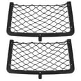 thumbnail image 1 of FUTUREORYY Car Mesh Storage Pocket Trunk Organizer Black Elastic 2Pcs, 1 of 9