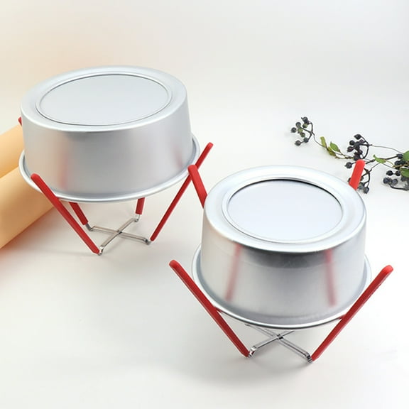 WORGEOUS 2pcs Cookie Cooling Racks Stainless Steel Silicone Cake Mold Cooling Holders Chiffon Cake Inverted Rack Bakeware Cooling Racks