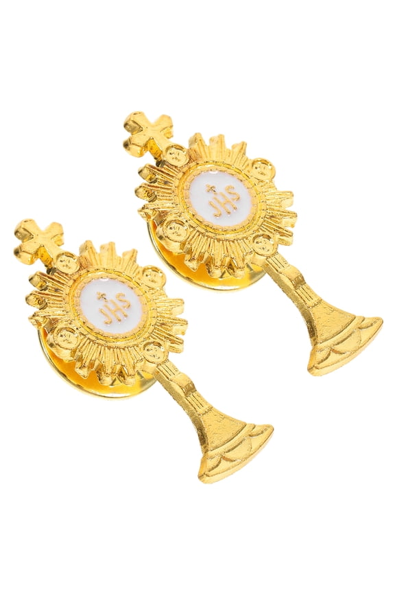 2pcs Decorative Cross Brooch Pins For Women Cross Lapel Pins For Men Cross Lapel Pin Funeral Brooch Pin Funeral Brooches. Funeral Lapel Pin