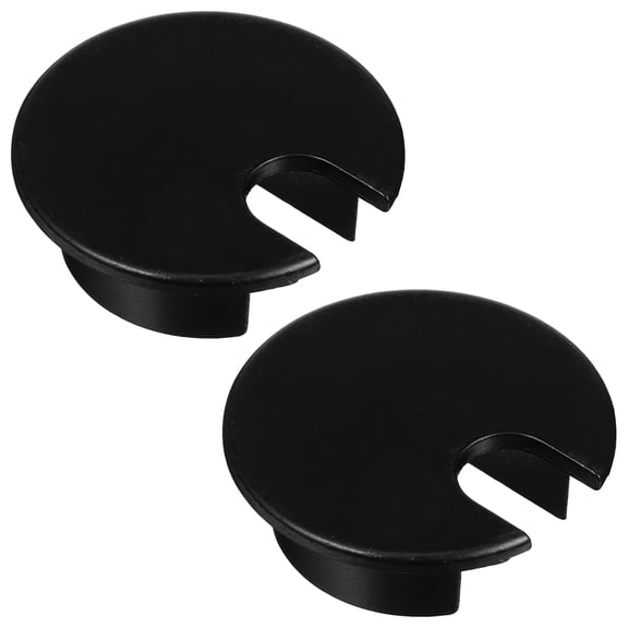 2-Pack Round Cable Hole Covers Wire Grommet Desk Cord Plugs for Computer Table Wire Management Organizer