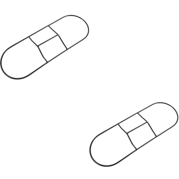 WORGEOUS 2pcs Dust Mop Frame Iron Frame Support Cloth Head Frame Replacement Mop Support Frame