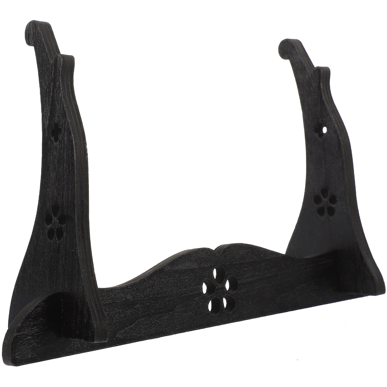 WORGEOUS 2pcs Flute Display Rack Swords Collection Stand Wooden Swords ...