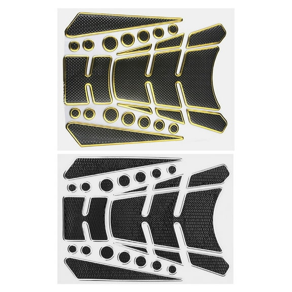 WORGEOUS 2pcs Gas Tank Stickers 3d Motorcycle Tank Decal Motorcycle Tank Protector Decal Pad Gas Oil Tank Sticker
