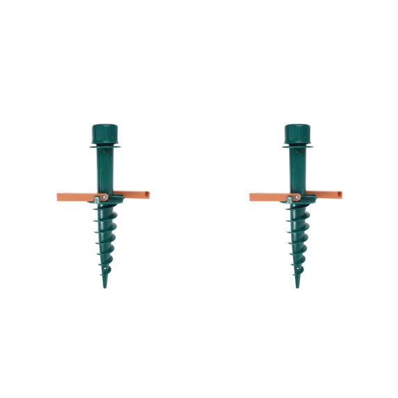 WORGEOUS 2pcs Ground Spike Parasol Umbrella Ground Spike Umbrella Base For Patio Umbrella Base Plastic Beach Umbrella Sand Anchor