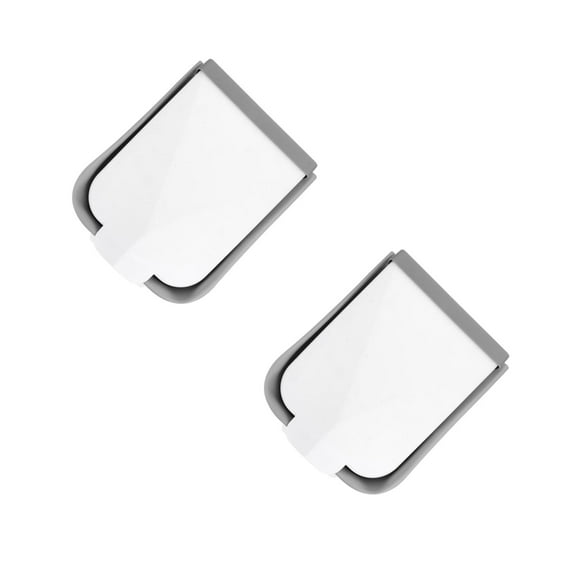 WORGEOUS 2pcs Hanging Small Trash Can with Lid Under Sink for Kitchen Waste Bin Kitchen Compost Bin for White