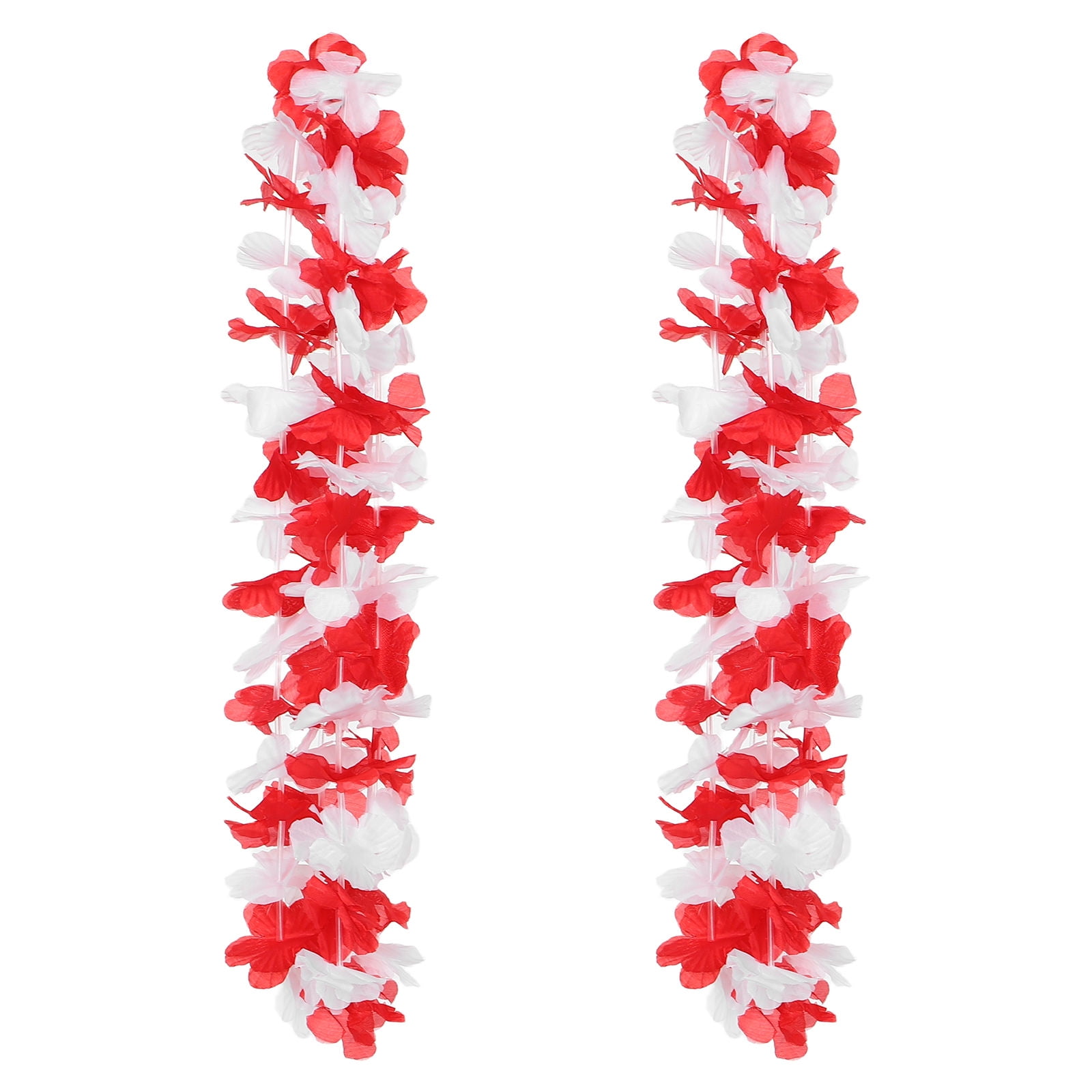 WORGEOUS 2pcs Hawaii Flower Leis Necklace For National Day Celebrations For Beach Party Decorations Hawaiian Party Supplies And Tropical Events