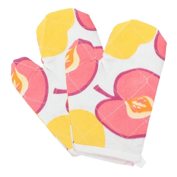 WORGEOUS 2pcs Heat Resistant Kids Oven Mitts For Safe Baking And Cooking Kitchen Gloves Kitchen Oven Mitt Gloves Oven Mittens For Children
