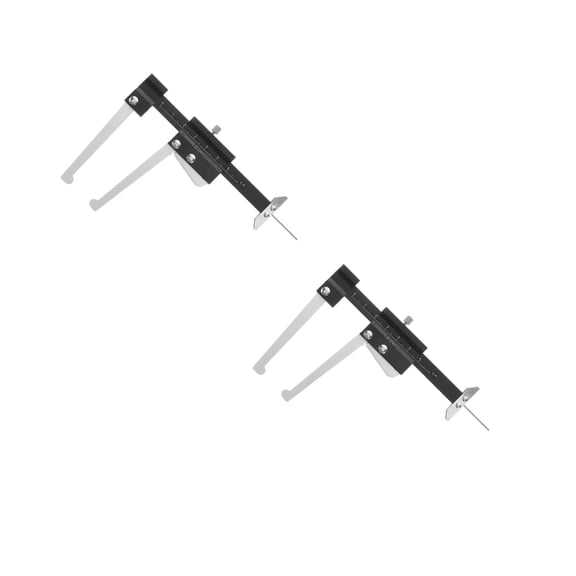 WORGEOUS 2pcs High Precision Tire Tread Depth Gauge Brake Disc Measuring Tool For Auto And Truck Portable Brake Caliper Tool Brake Disc Depth Gauge Caliper