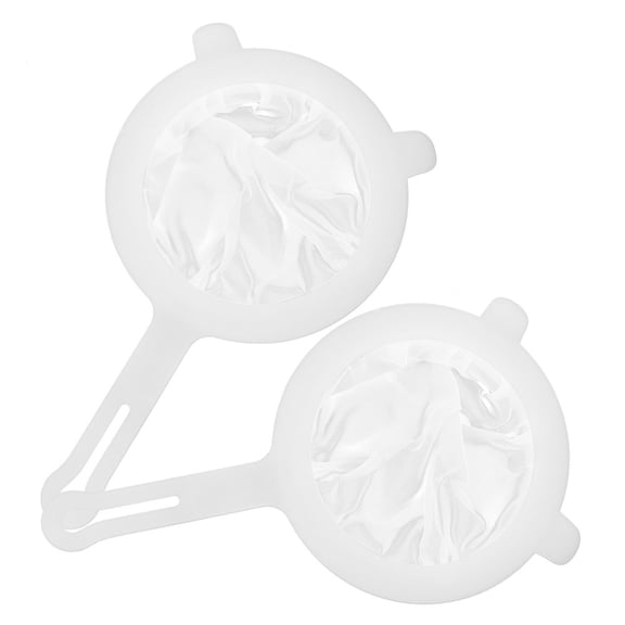 YSNOOWE 2Pcs Multifunctional Kitchen Fine Mesh Strainers White for Juice Tea Coffee Filtering