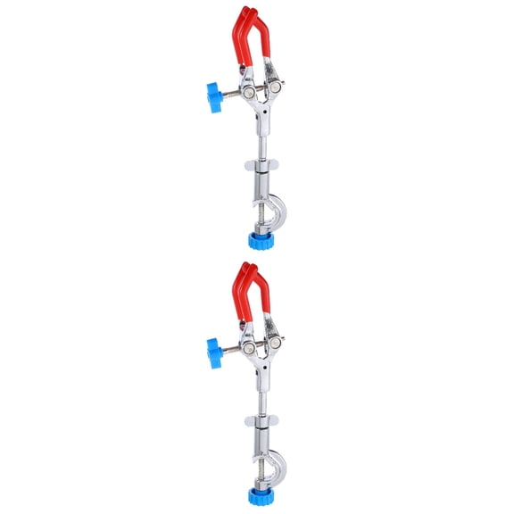 GETAJGHSD Adjust Jaw Clamp Sturdy Iron 3 Claws Design for Lab Equipment 2Pcs
