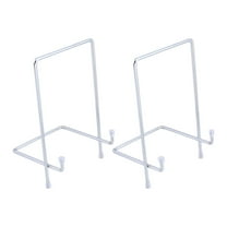WORGEOUS 2-Pack Metal Easel Display Stands for Photos and Pictures, Tabletop Frame Holders, Home Decor