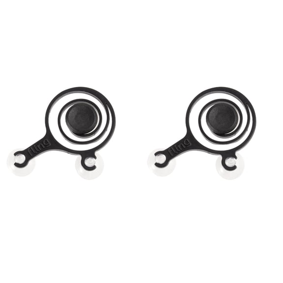 WORGEOUS 2pcs Mobile Joystick Screen Game Controller Rocker Touch Joypad for Phone (Black)