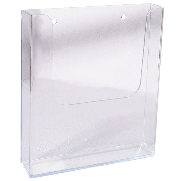 WORGEOUS 2pcs Office Literature Organizer Clear Literature Stand Hanging File Holder Magazine Holder