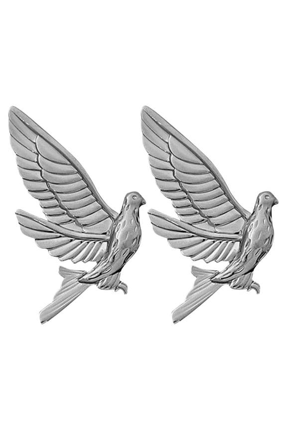 2pcs Peace Dove Brooch Pins Animal Lapel Pin Gothic Pigeons Pins Classic Brooch Pin Peace Dove Dripping Oil Brooch Clothes Badges Backpack For Jackets Backpacks Silver