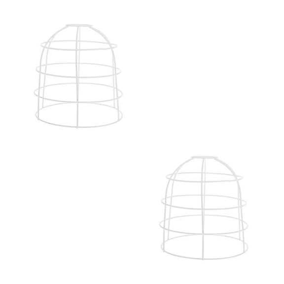 WORGEOUS 2pcs Pendant Light Metal Guard Vintage Light Cage Guard Lamp Cover Bulb Cover Guard DIY Lighting Fixture for Hanging Pendant Lighting Ceiling Fan