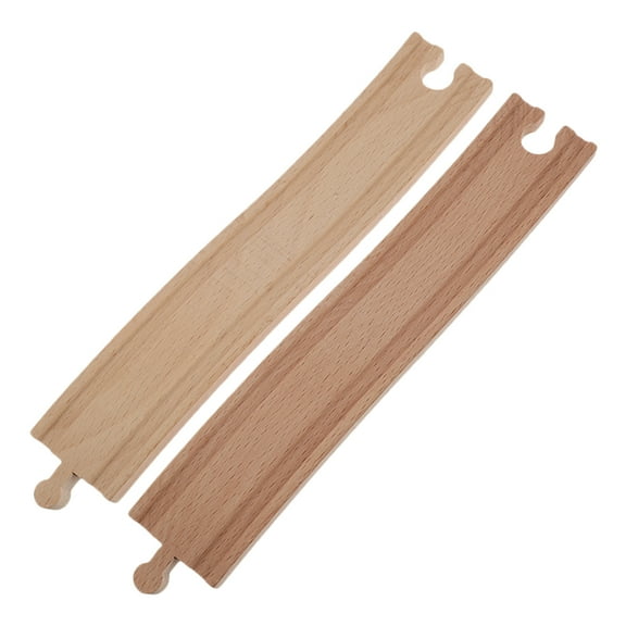 HINTRMENT Train Track Accessories Wooden Diy Assembling For Children 2Pcs 9.43X1.77X0.59In