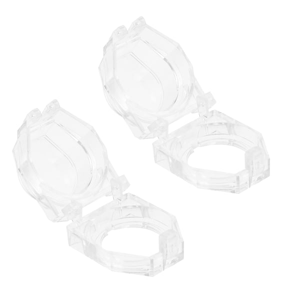 WORGEOUS 2pcs Push Button Protector Push Button Guard Push To Start Button Cover 22mm Switch Guard