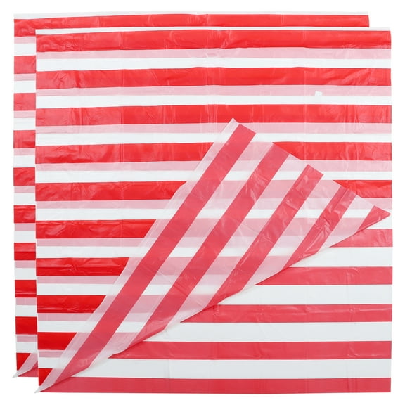 FUEENIRVA 2Pcs Red pe Tablecloth Circus Theme Party Cover for Dining Room and Picnic