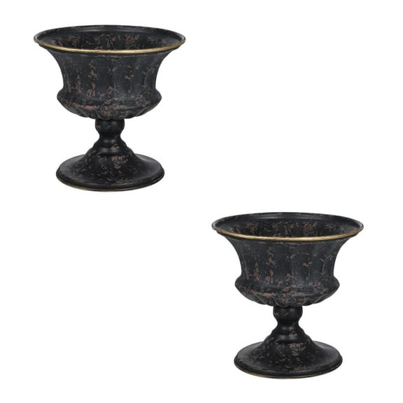 WORGEOUS 2pcs Retro Flower Vase Wedding Table Centerpiece Vase Home Desktop Decoration