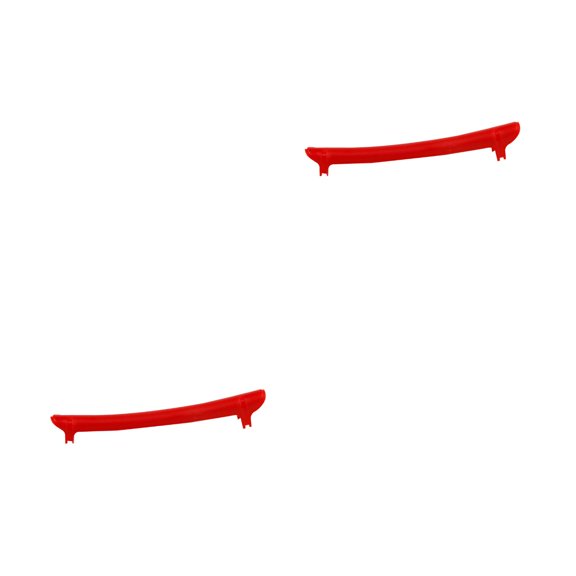 WORGEOUS 2pcs Rubber Posted Rear the Fork Protector Chain Affixed Stickers Chain Protector (Red)