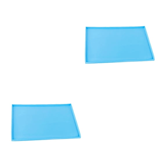 FUEENIRVA 2-Pack Silicone Dehydrator Sheets with Raised Edge for Fruit & Vegetable Drying, Baking Mats, Dehydrator Tray Liners, Liquid Resistant
