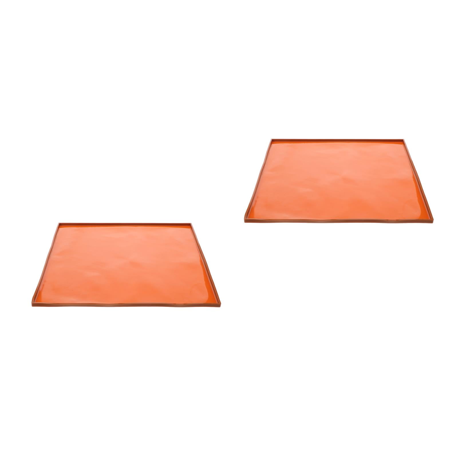 WORGEOUS 2pcs Silicone Mat Silicone Dehydrator Mat Oven Silicone Pad Reusable Baking Tray Silicone Dehydrator Mat Silicone Tray