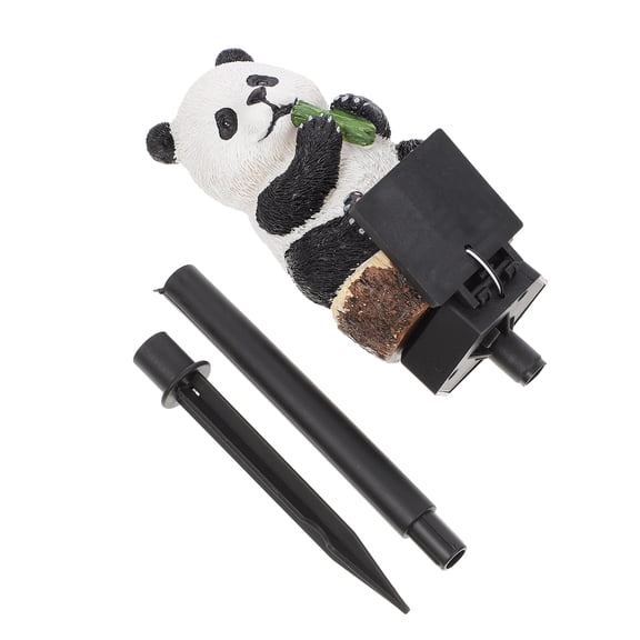 WORGEOUS 2pcs Solar Panda Stake Light Garden Lawn Light Decorative Light