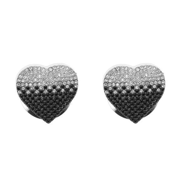WORGEOUS 2pcs Sparkly Rhinestone Push to Start Button Decoration Decal Sparkly Car Engine Start Button Cover Rhinestone Heart-Shaped Push Start Button Sticker
