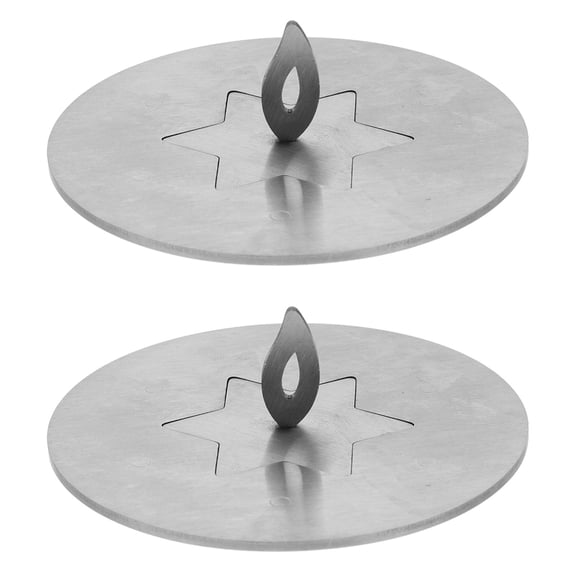 WORGEOUS 2pcs Stainless Steel Candle Snuffer Portable Extinguish Snuffer Candle Extinguisher Windproof Cover