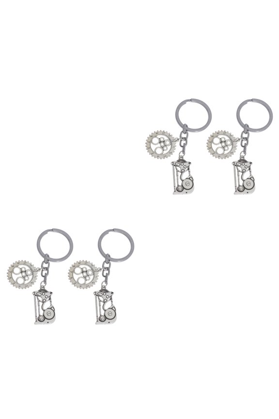 2pcs Steampunk Era Keychains Creative Punk Key Rings Metal Pendant Key Holder Craft Ornaments for Car Key Bag Decor