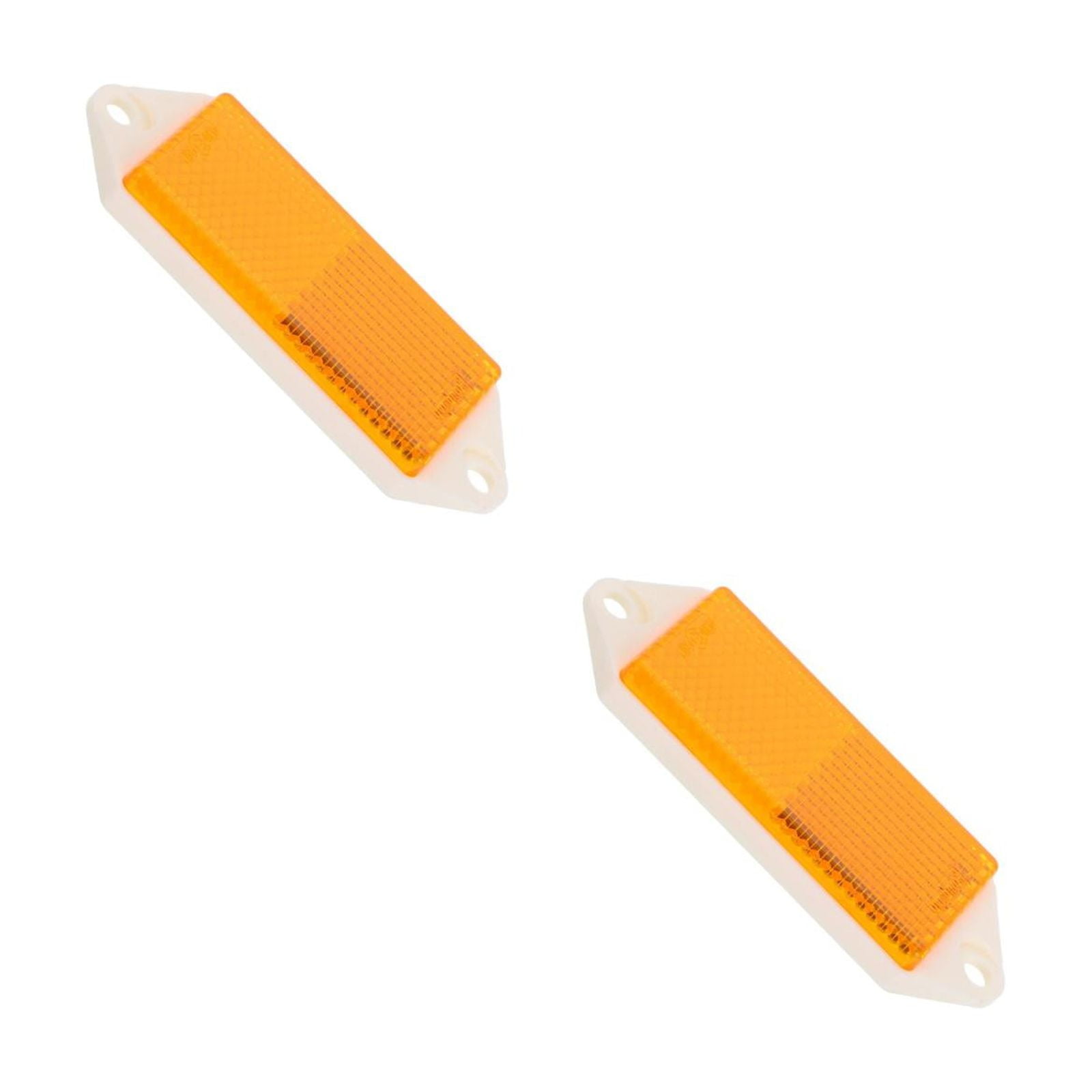 WORGEOUS 2pcs Trailer Bolt-On Safety Marker Trailer Reflective Safety Marker Trailer Safety Reflector Trailer Plate Trailer Reflective Safety Accessory