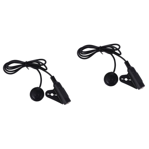 WORGEOUS 2-Pack Ukulele Transducer Pickup for Acoustic Guitar and Violin Instrument Accessories in Black