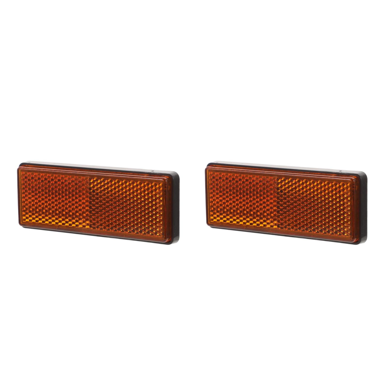 WORGEOUS 2pcs Universal Reflector for Trailers Trailer Reflectors For Enhance Nighttime Driving Safety Splashproof Reflective Strips For Trucks Cars And Motorcycles