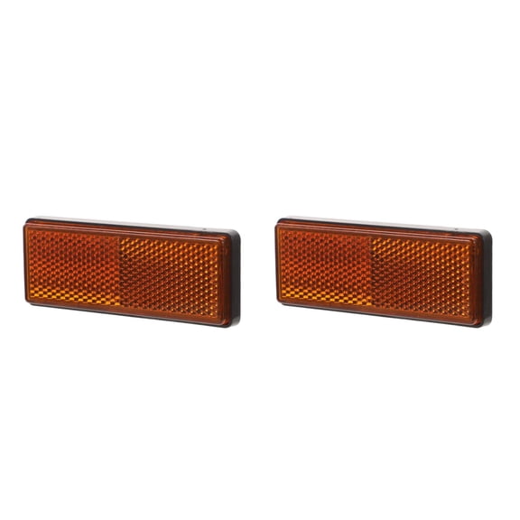 WORGEOUS 2pcs Universal Reflector for Trailers Trailer Reflectors For Enhance Nighttime Driving Safety Splashproof Reflective Strips For Trucks Cars And Motorcycles