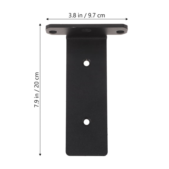 WORGEOUS 2-Pack 8 Inch Steel Triangle Wall Shelf Brackets, Heavy Duty Shelf Support for Home and Office