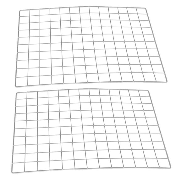 WORGEOUS 2pcs Wire Wall Grid Panel for Kindergarten Multi-Functional Photo Display Grid Photo Metal Wall Grid Panel DIY Wire Photo Hanging Display Panel