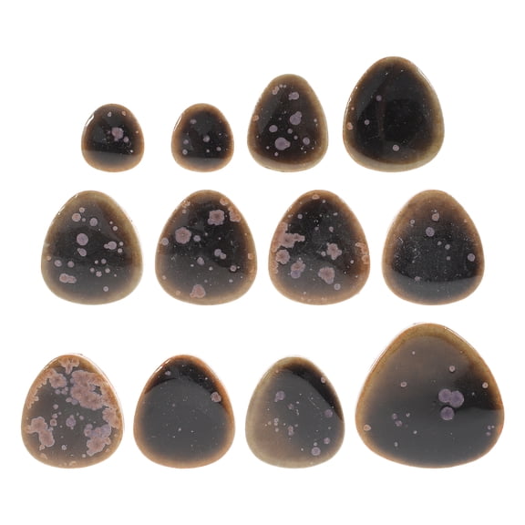 WORGEOUS 3 Bags Supplies for Craft Projects Ceramic Shell White Tiles