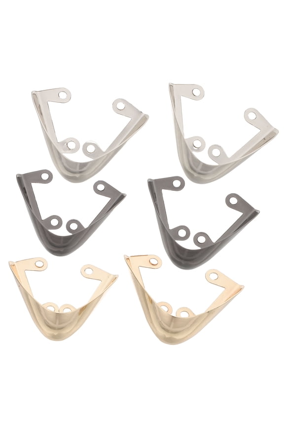 3Pairs Stylish Metal Toe Caps Shoe Protectors for Pointed High Heels with Easy Installation