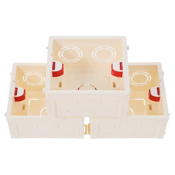 WORGEOUS 3 Pcs Charger Insulate Switch Box 9.10X8.20X5.00CM