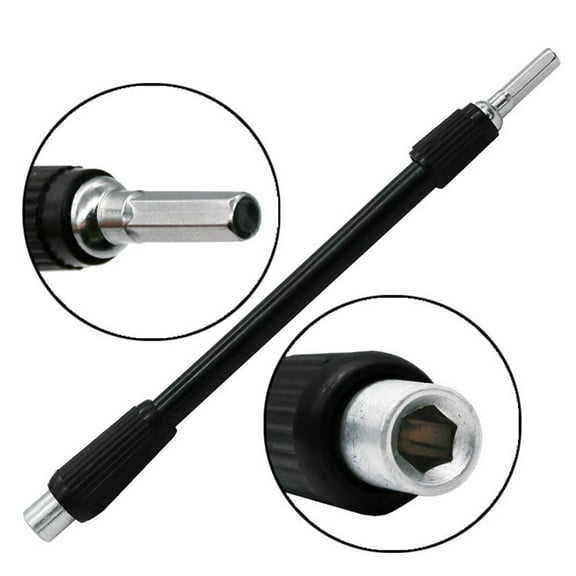 WORGEOUS  3 Pcs Drill Bit Extension Electric Screwdriver Wire Pins Black