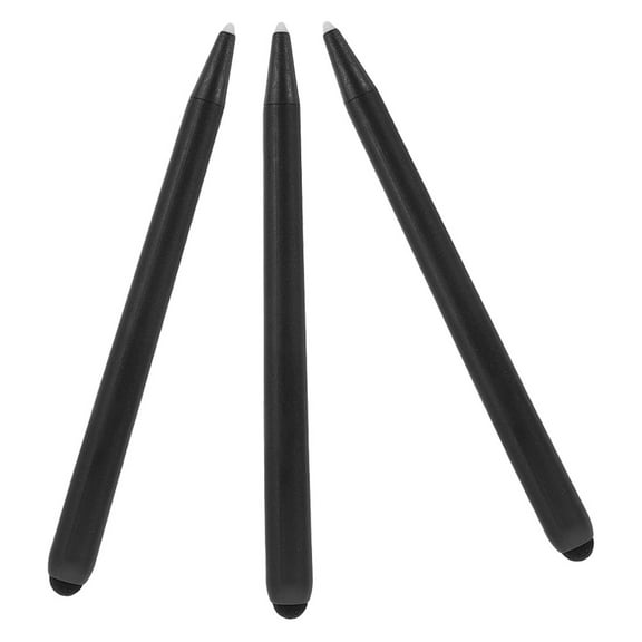 WORGEOUS  3 Pcs Electronic Whiteboard Pen Pens with Stylus Tips Touchscreen Black