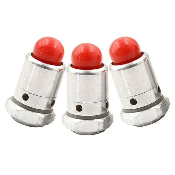 WORGEOUS 3 Pcs Plug Pressure Cooker Safety Valve 3.18X1.35X1.35CM Silver