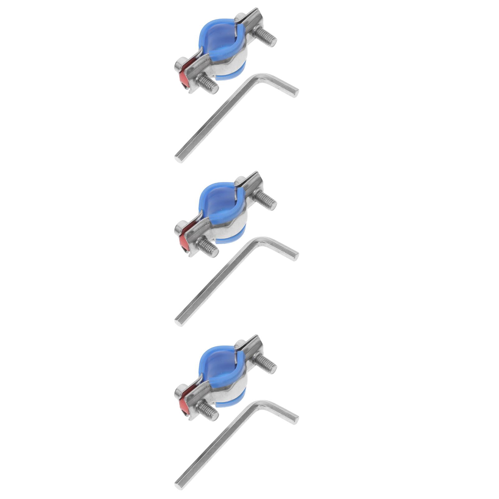 WORGEOUS 3 Sets Pipe Securing Clamp Stainless Steel Clamp Chair ...