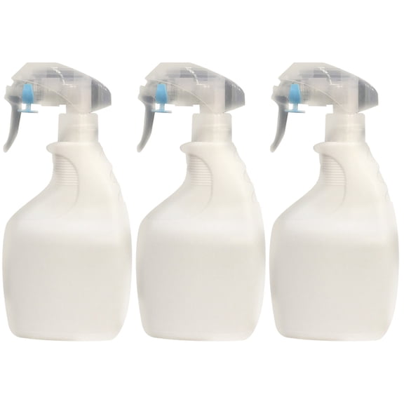 Mobutofu  3Pcs White Plastic Dispensing Bottle Refillable Fine Mist Spraying for Cosmetic Liquid Container Travel Home