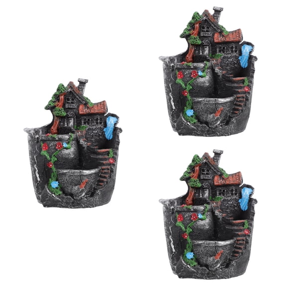 WORGEOUS 3-Piece Balcony Flowerpot Set for Plants, Decorative Garden Containers for Outdoor and Indoor Use
