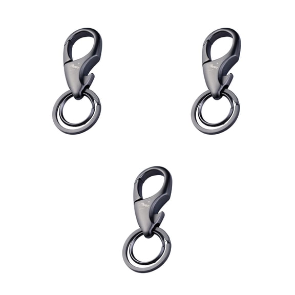 WORGEOUS 3-Piece Metal Keychain Set with Bottle Opener, Keyring, and Hanging Pendant for Everyday Use