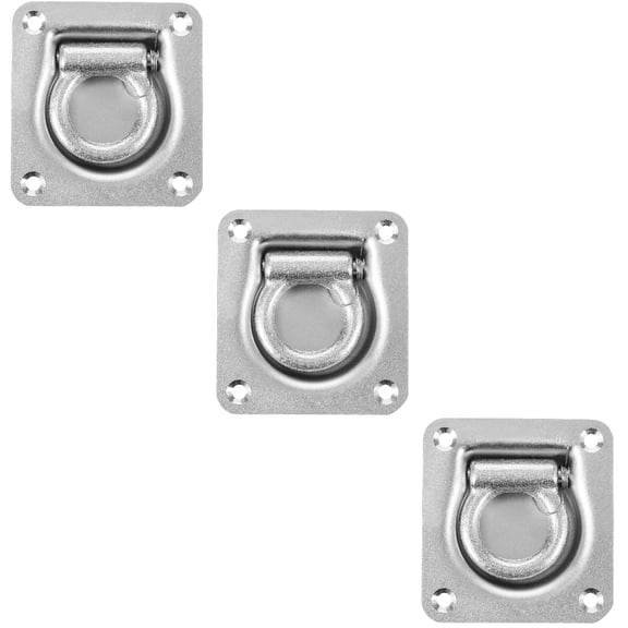 WORGEOUS 3 pcs Floor Mount Tie Down Anchors Hooks D Ring Anchor Lashing Ring for Car Truck