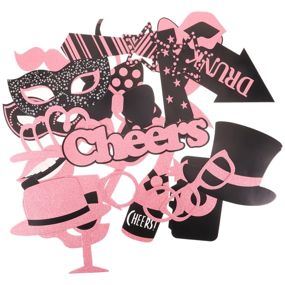 WORGEOUS  30 Pcs Birthday Party Photo Booth Props Engagement Decorations for