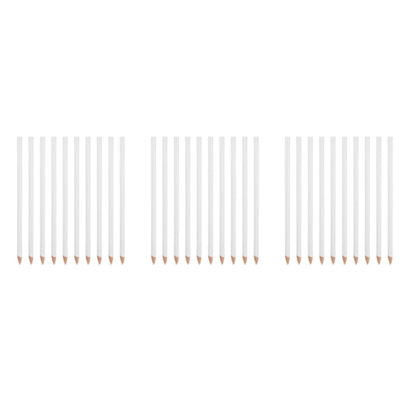 ADDHAT White Grease Pencils for Fabric and Glass Marking 30Pcs